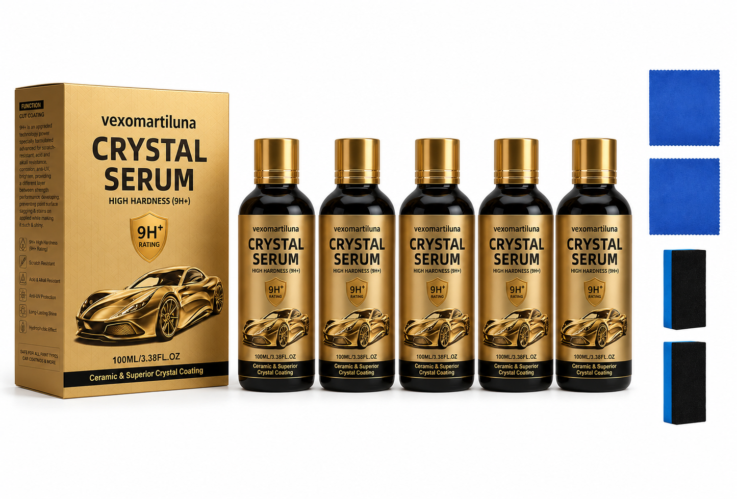 Vexomartiluna Graphene Ceramic Coating – 9H Scratch Protection