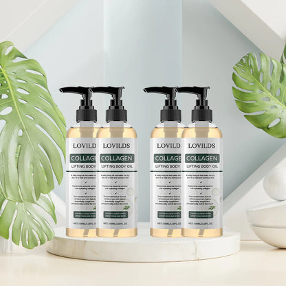 Collagen Lifting Body Oil :Reduces skin sagging by 98% and refines texture within 24 hours.