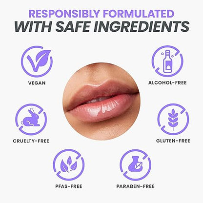 Last Day Buy 1 Get 1 Free Lip Oil Rehab Serum - Tinted Lip Oil, Hydrating, Moisturizing, and Non-Sticky Coral Pink Tint Serum for Dry Lips