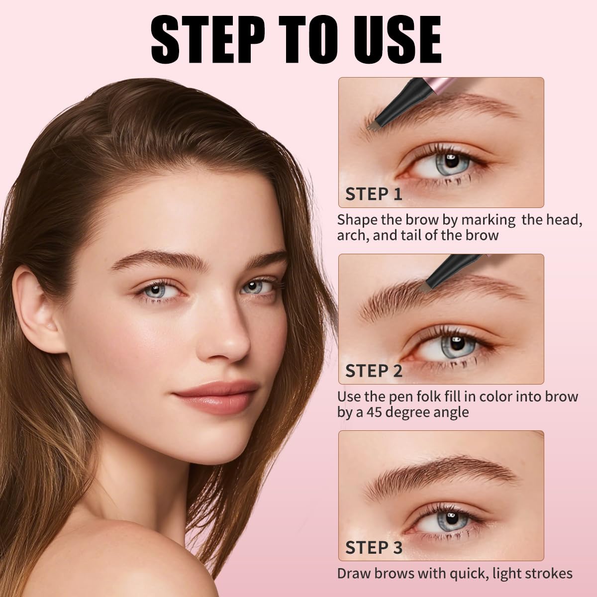 Last Day Buy 1 Get 1 Free✨Waterproof Micro-Fork Eyebrow Pencil