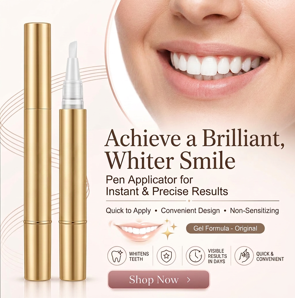 Teeth Whitening Pen - Powerful Stain Remover for Whiter & Brighter Teeth
